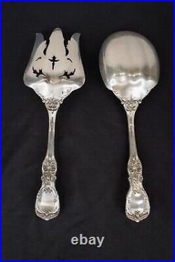 Reed & Barton Francis I 1 Sterling Silver Solid Salad Serving Set Fork and Spoon
