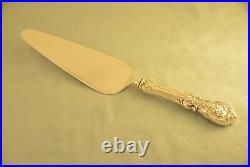 Reed & Barton Francis I 10-1/2 All Sterling Cake Pie Server Script Monogram