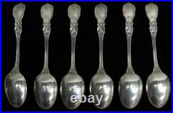 Reed & Barton Francis I (6) Sterling Silver 6 3/4 Oval Soup Spoons