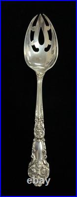 Reed & Barton Francis I 925 Sterling Silver Pierced Serving Spoon, 8.5, 81.2g