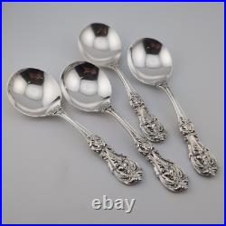 Reed & Barton Francis I First Sterling Silver Cream Soup Spoons 5 7/8 Set of 4