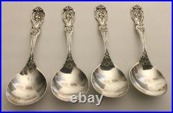Reed & Barton Francis I First Sterling Silver Cream Soup Spoons 5 7/8 Set of 4