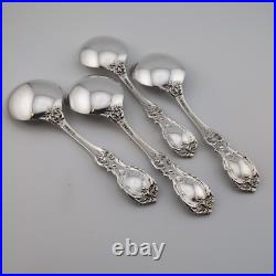 Reed & Barton Francis I First Sterling Silver Cream Soup Spoons 5 7/8 Set of 4