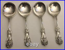 Reed & Barton Francis I First Sterling Silver Cream Soup Spoons 5 7/8 Set of 4