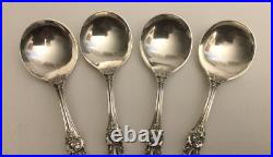 Reed & Barton Francis I First Sterling Silver Cream Soup Spoons 5 7/8 Set of 4