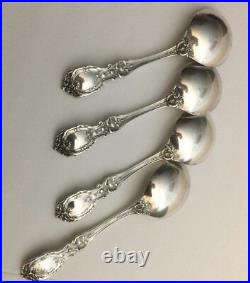 Reed & Barton Francis I First Sterling Silver Cream Soup Spoons 5 7/8 Set of 4