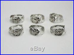 Reed & Barton Francis I First Sterling Silver Napkin Rings Set of 6