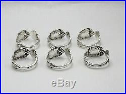 Reed & Barton Francis I First Sterling Silver Napkin Rings Set of 6