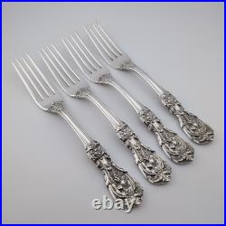 Reed & Barton Francis I First Sterling Silver Place Forks 7 1/4 Set of 4