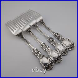 Reed & Barton Francis I First Sterling Silver Place Forks 7 1/4 Set of 4