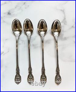 Reed & Barton Francis I First Sterling Silver Set Of Four Iced Tea Spoons