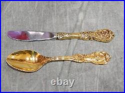 Reed & Barton Francis I-Gold Vermeil Sterling Spoon & Butter knife