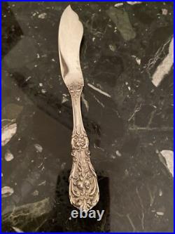 Reed & Barton Francis I Old M Master Butter Knife Solid Sterling Silver Flatware