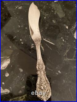 Reed & Barton Francis I Old M Master Butter Knife Solid Sterling Silver Flatware