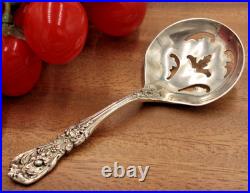 Reed & Barton Francis I Pierced Bowl Bon-Bon Serving Spoon Sterling Silver 1950
