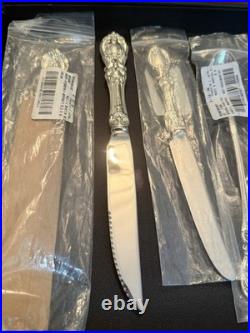 Reed & Barton Francis I Silver Lot, Sweet Tea Spoon, Sedated Steak Knife, Butter