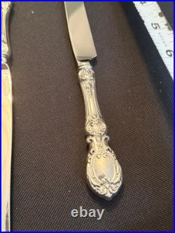 Reed & Barton Francis I Silver Lot, Sweet Tea Spoon, Sedated Steak Knife, Butter