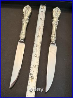 Reed & Barton Francis I Silver Lot, Sweet Tea Spoon, Sedated Steak Knife, Butter