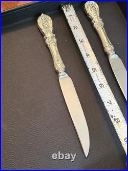 Reed & Barton Francis I Silver Lot, Sweet Tea Spoon, Sedated Steak Knife, Butter