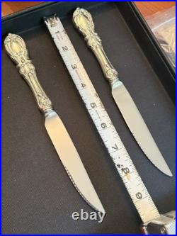 Reed & Barton Francis I Silver Lot, Sweet Tea Spoon, Sedated Steak Knife, Butter