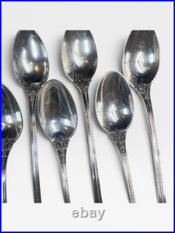 Reed & Barton Francis I Silverplate Iced Tea Spoons Set Of 8 Vintage 7.5