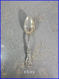 Reed & Barton Francis I Solid Sterling Large Serving Spoon, 8 1/4 Eagle-R-Lion