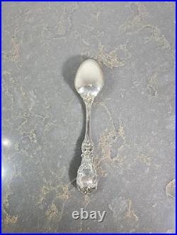 Reed & Barton Francis I Solid Sterling Large Serving Spoon, 8 1/4 Eagle-R-Lion