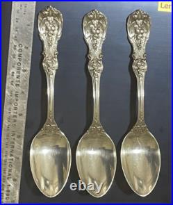 Reed & Barton Francis I Solid Sterling Large Serving Spoons