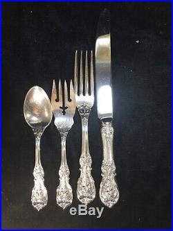 Reed & Barton Francis I Sterling 4 Piece Place Setting 7.125 Fork 9.125 Knife