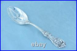 Reed & Barton Francis I Sterling 8-3/8 3 Tine Pierced Serving Spoon No Monogram
