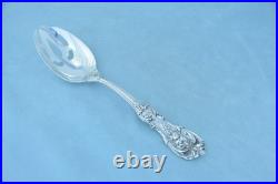 Reed & Barton Francis I Sterling 8-3/8 3 Tine Pierced Serving Spoon No Monogram