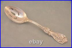 Reed & Barton Francis I Sterling 8-3/8 Pierced Serving Spoon Old Mark No Mono