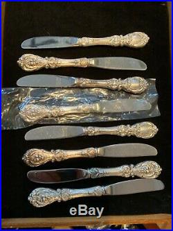 Reed Barton Francis I Sterling Flatware Set For 8 Polished In A New Box