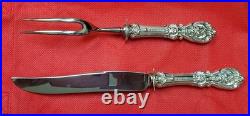 Reed & Barton Francis I Sterling Handled Carving Set No Mono