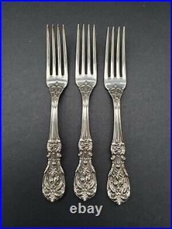 Reed & Barton Francis I Sterling Lot Of 3 Dinner Forks 7 1/4 Old Marks 184 Gram