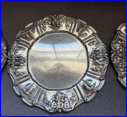 Reed & Barton Francis I Sterling Set of 3 Bread & Butter Plates X568 7 USED