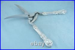Reed & Barton Francis I Sterling Silver 10-1/4 Poultry Shears No Monogram