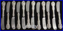 Reed & Barton Francis I Sterling Silver (12) Hh 6 1/2 Butter Spreaders No Mono