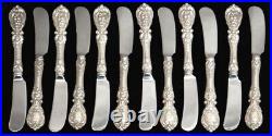 Reed & Barton Francis I Sterling Silver (12) Mono Hh 6 1/2 Butter Spreaders