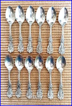 Reed & Barton Francis I Sterling Silver 6 Teaspoons Set of 12 Newport RI Estate