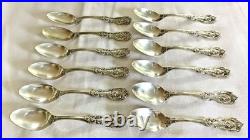 Reed & Barton Francis I Sterling Silver 6 Teaspoons Set of 12 Newport RI Estate