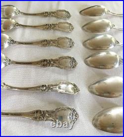 Reed & Barton Francis I Sterling Silver 6 Teaspoons Set of 12 Newport RI Estate