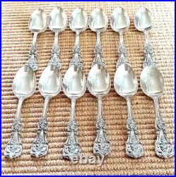Reed & Barton Francis I Sterling Silver 6 Teaspoons Set of 12 Newport RI Estate