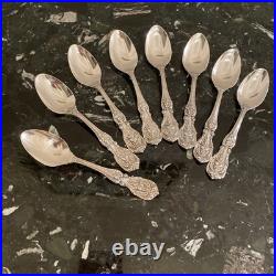 Reed & Barton Francis I Sterling Silver 8 Teaspoon/dessert 5 7/8 Flatware Set