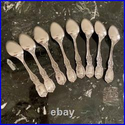 Reed & Barton Francis I Sterling Silver 8 Teaspoon/dessert 5 7/8 Flatware Set