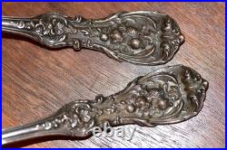 Reed & Barton Francis I Sterling Silver 9 1/2 Salad Serving Spoon & Fork Set