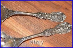 Reed & Barton Francis I Sterling Silver 9 1/2 Salad Serving Spoon & Fork Set