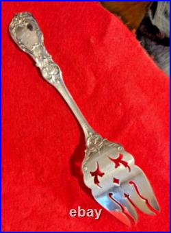Reed & Barton Francis I Sterling Silver 9 1/8 Large Serving Fork Monogram
