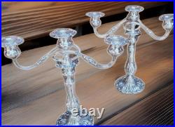 Reed & Barton Francis I Sterling Silver Candelabra Pair X5691 Ornate Vintage Set