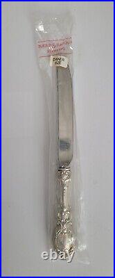 Reed & Barton Francis I Sterling Silver Dinner Size Notch Blade Knife New